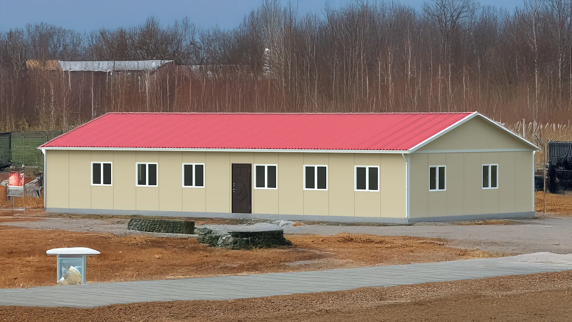  171 metrekare  Prefabrik Ofis